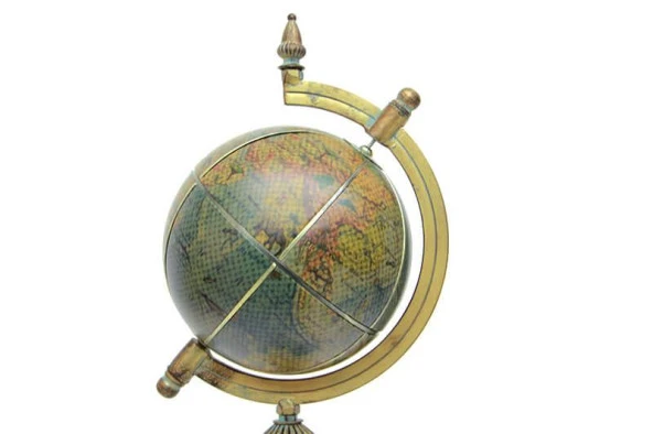 Dünya Küre Yerküre Standlı Dekoratif Hediyelik - Resim 2