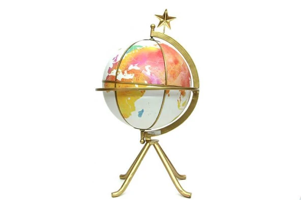 Dünya Küre Yerküre Ayaklı Dekoratif Hediyelik - Resim 2