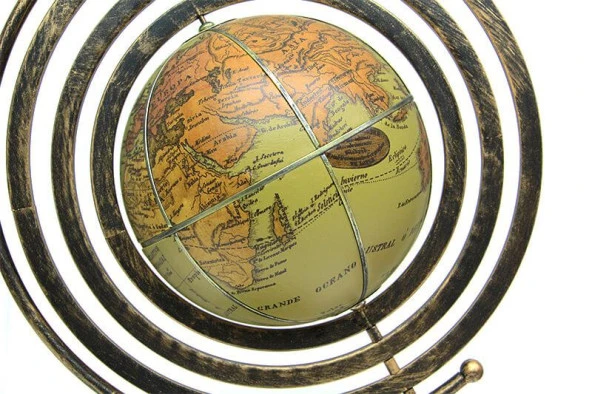 Dünya Küre Yerküre Standlı Zodiac Dekoratif Hediyelik - Resim 2