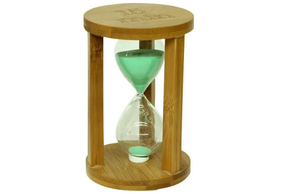 Kum Saati Ahşap 15 Dakika Dekoratif Hediyelik - Resim 2