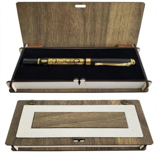 Kutulu Osmanlı Tuğralı Kalem Dekoratif Hediyelik ürün görseli