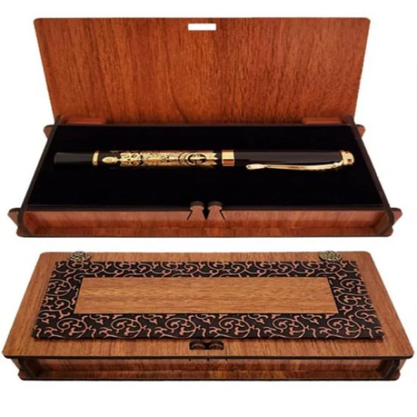 Osmanlı Tuğralı Metal Kalem Dekoratif Hediyelik ürün görseli