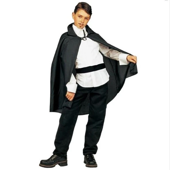 Parti Aksesuar Siyah Yakalı Pelerin Çocuk Boy 90 cm ürün görseli