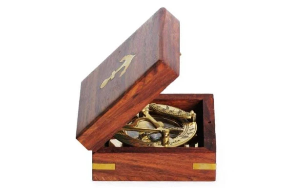 Pusulalı Güneş Saati Dekoratif Hediyelik - Resim 5