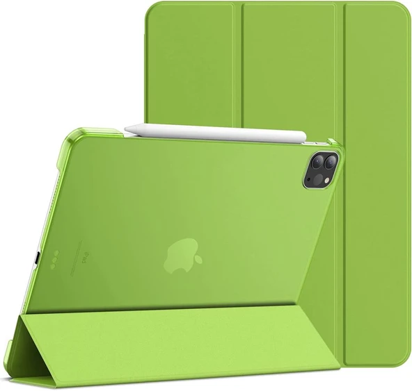 Apple iPad Pro 11 2. Nesil Kılıf PU Deri Smart Standlı Case A2228 A2068 A2230 A2231 - Resim 5