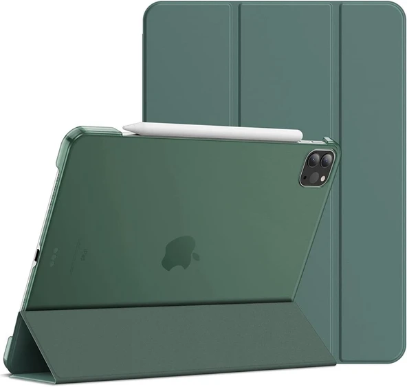 Apple iPad Pro 11 2. Nesil Kılıf PU Deri Smart Standlı Case A2228 A2068 A2230 A2231 - Resim 7