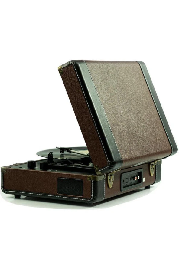 Midex Mtx101bn Nostaljik Retro Pikap Plak Çalar (Şarjlı Bluetooth Aux Hoparlörlü 3 Devir) İğne Dahil - 5