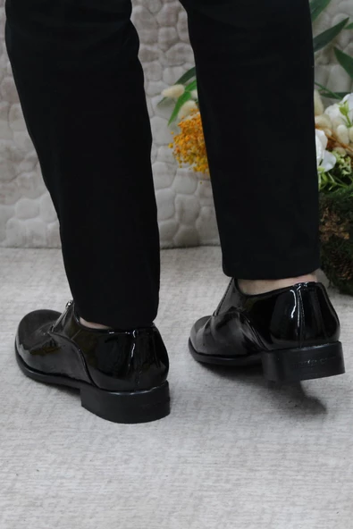 Pierre Cardin 7017 Siyah Rugan Damat Ayakkabısı Takım Ayakkabısı Erkek Klasik Ayakkabı - 4