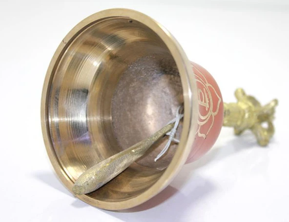 Bronz Tibet Çanı Dekoratif Hediyelik - Resim 2
