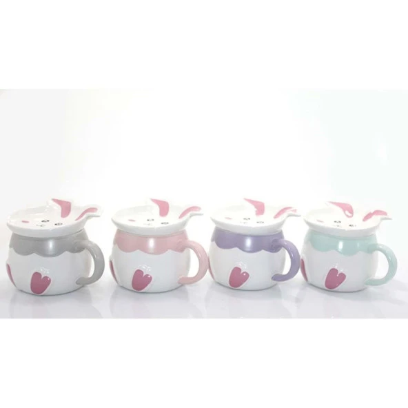 1 Adet Tavşan Tasarımlı Porselen Kupa Bardak Dekoratif Hediyelik ürün görseli