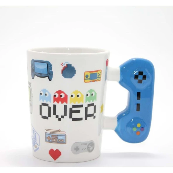 Game Over Porselen Kupa Bardak Alk1101 Dekoratif Hediyelik ürün görseli