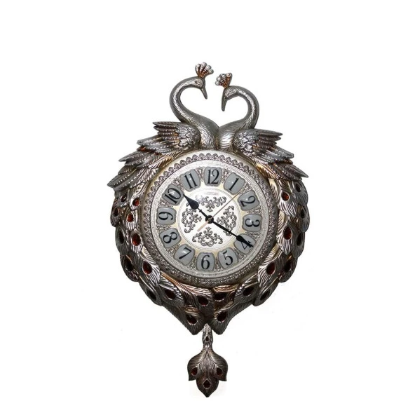 Duvara Asmalı Tavuskuşu Saat Hediyelik ürün görseli