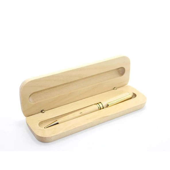 Ahşap Kutulu Tükenmez Kalem - Resim 2