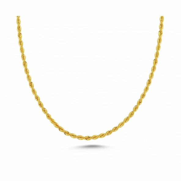 Altın Halat Zincir - 3,30mm - 80 cm - 14 Ayar