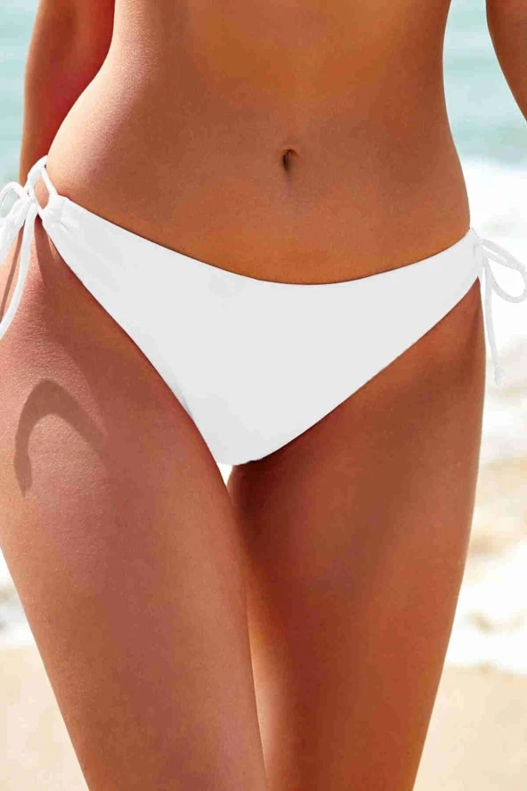 espontane-adult Özel tasarım Bağlamalı Bikini Altı Beyaz