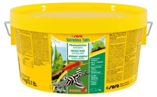 Sera Spirulina 2150 Tabs Otçul Balık Yemi 1,4  kg - Resim 1