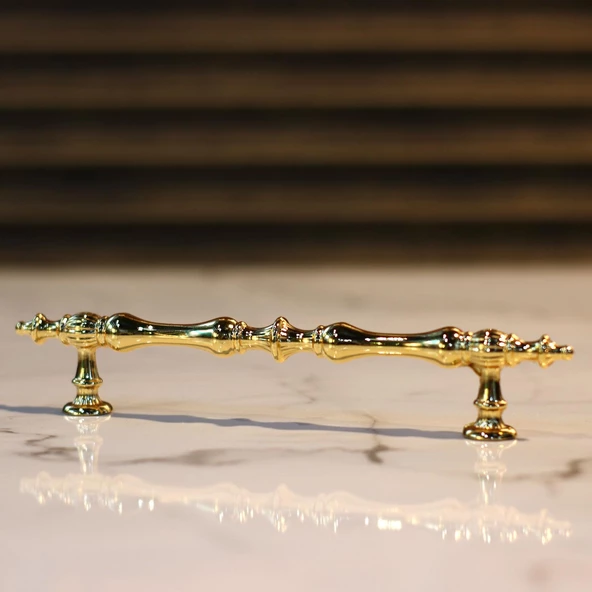 Şehzade Kulp Mobilya Mutfak Dolabı Çekmece Dolap Kulpları Kapak Kulpu Kulbu Gold 160 mm Metal - Resim 6