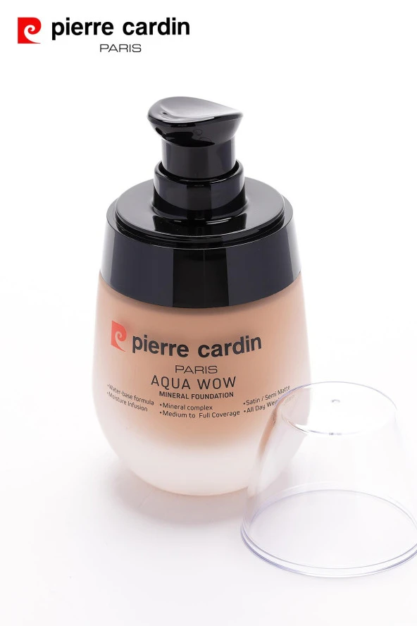 12220 -Pierre Cardin Aqua Wow Mineralli Su Bazlı Fondöten Rose Skin 901 with Neutral Beige - 3