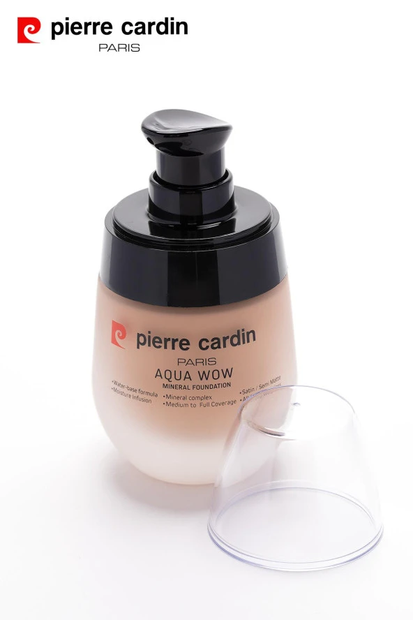 12218-Pierre Cardin Aqua Wow Mineralli Su Bazlı Fondöten Tawny Beige 703 with Warm Neutral - 3