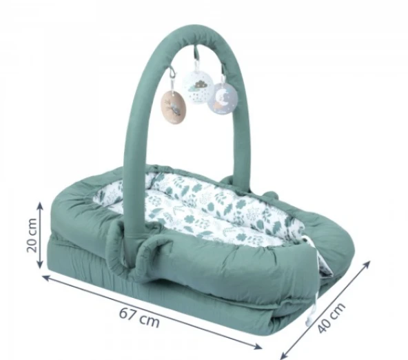 Sevi Bebe Çok Fonksiyonlu Anne Yanı Reflü Yatağı 275.92 Yeşil - 2