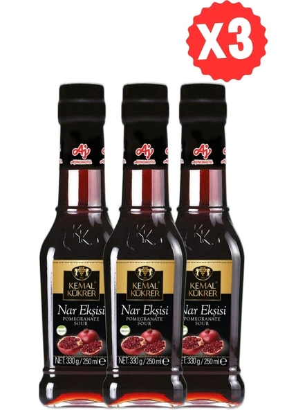 Kemal Kükrer Nar Ekşisi 250 ml 3'Li Paket ürün görseli 1