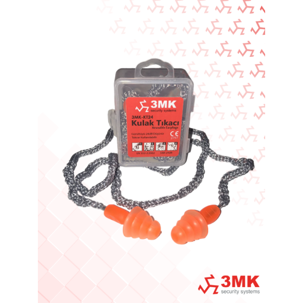 3MK-KT24  Çam Tipi Kordonlu Kulak Tıkacı