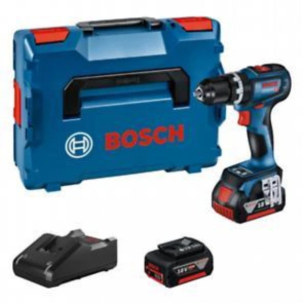 Bosch GSB 18V-90 C Darbeli Delme Vidalama 2x5.0Ah 0.601.9K6.106