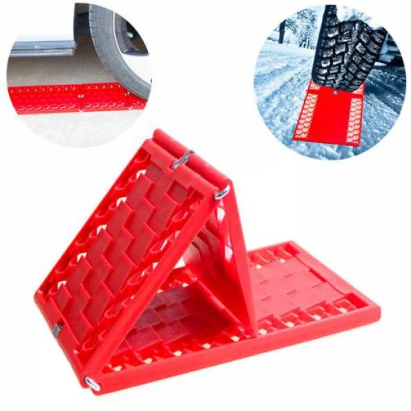 Coofbe Katlanabilir Araç Lastik Kar, Çamur ve Kum Patinaj Kurtarma Aparatı, Patinaj Paleti - 2