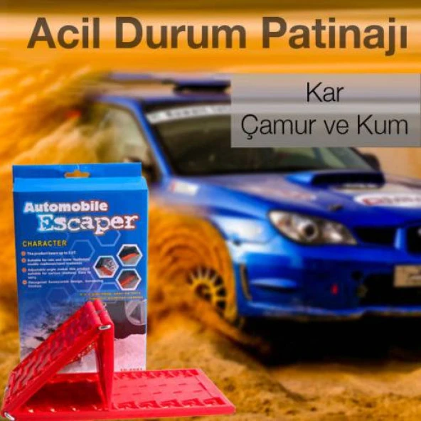 Coofbe Katlanabilir Araç Lastik Kar, Çamur ve Kum Patinaj Kurtarma Aparatı, Patinaj Paleti - 4