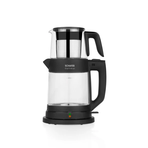 Schafer Optimal Elektrikli Cam Çay Makinesi-Siyah - 2