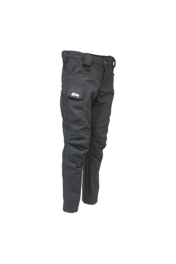 Kargo Pantolonu Softshell Polarlı (SİYAH)