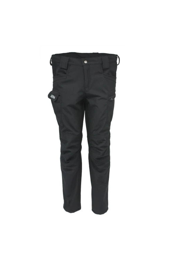 Kargo Pantolonu Softshell Polarlı (SİYAH) - 4