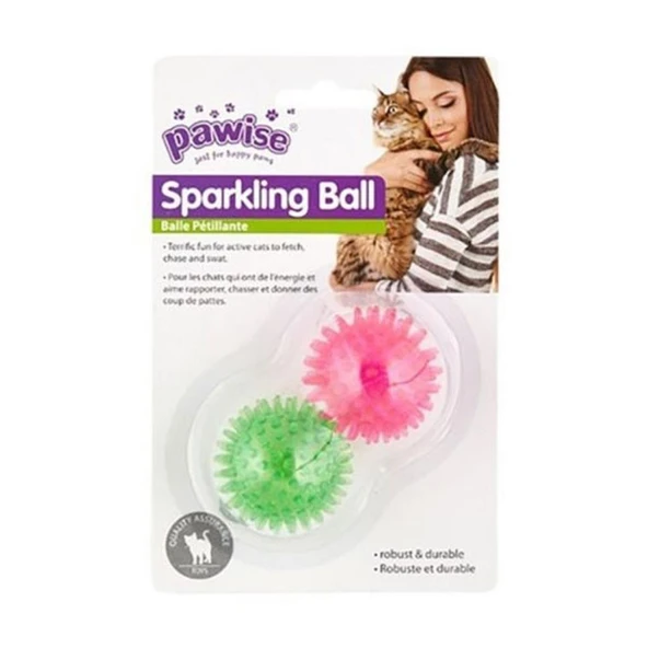 Pawise Dikenli Kedi Oyun Topu 2'li - Resim 1