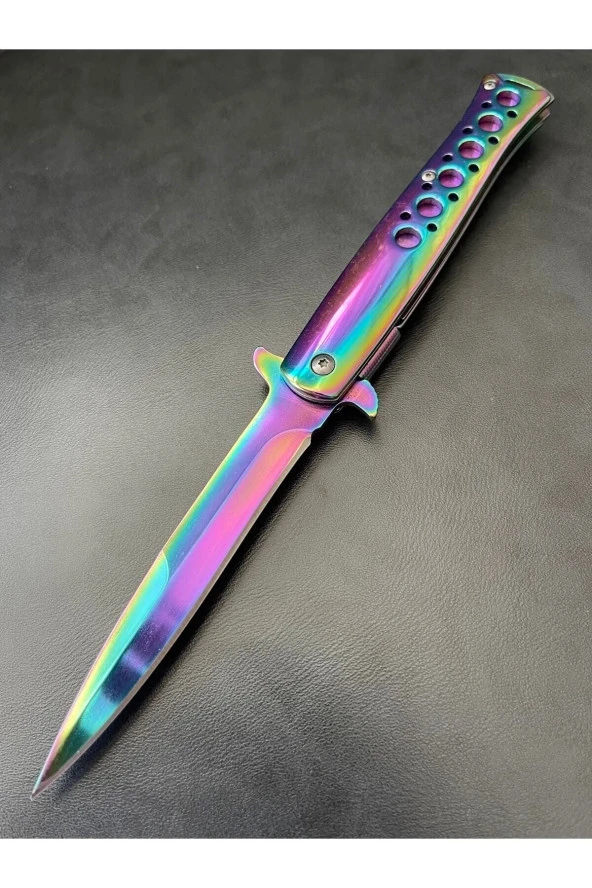 Rainbow Yunus Çakı İtalyan Model Paslanmaz Çelik Çakı