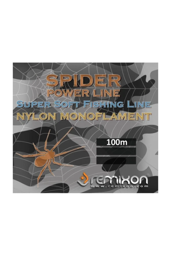 Spider Serisi 100m Poşet Monofilament Misina