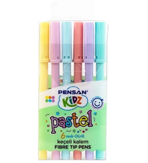 Pensan Keçeli Kalem Pastel 6Lı ürün görseli 1