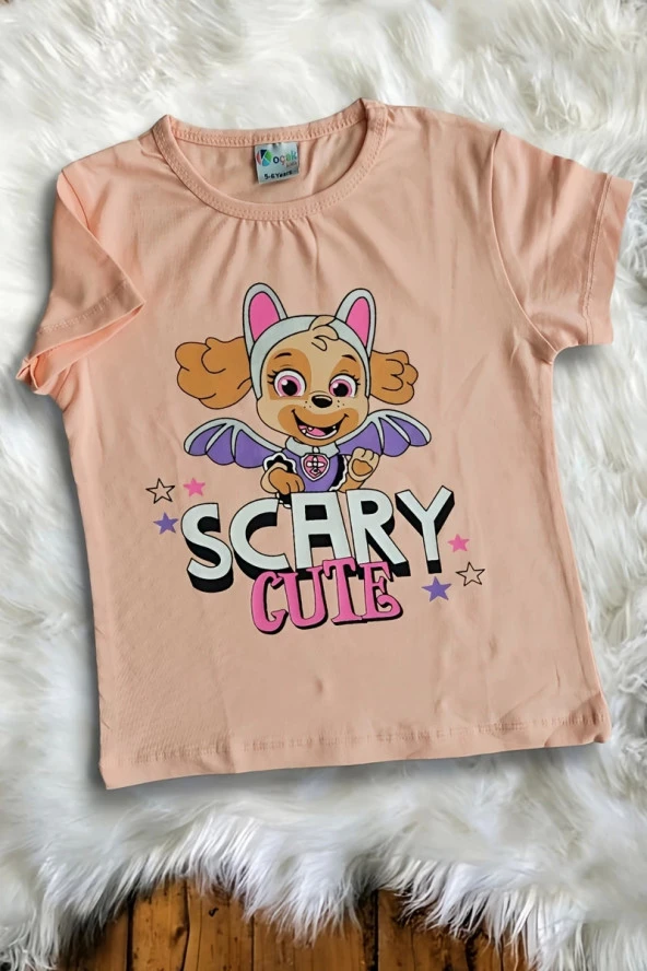Paw Patrol Skye Baskılı Pembe Renk Kız Çocuk Taytlı Takım - 2