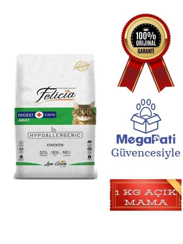 Felicia Tavuklu ve Hamsili Yetişkin Kedi Maması 1 Kg Açık Mama