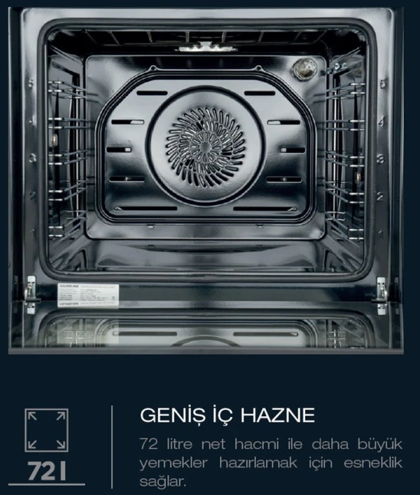 Silverline BO6501S01 S1 Ankastre Fırın Siyah - 2