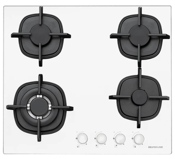 Silverline CS5407W01 Ankastre Beyaz Cam Ocak