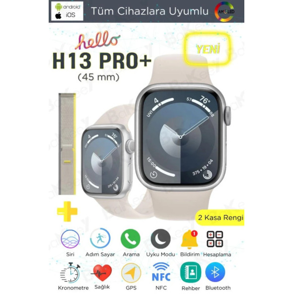 Hello Watch H13 Pro Akıllı Saat 2024 Series 1gb Hafıza Akıllı Saat