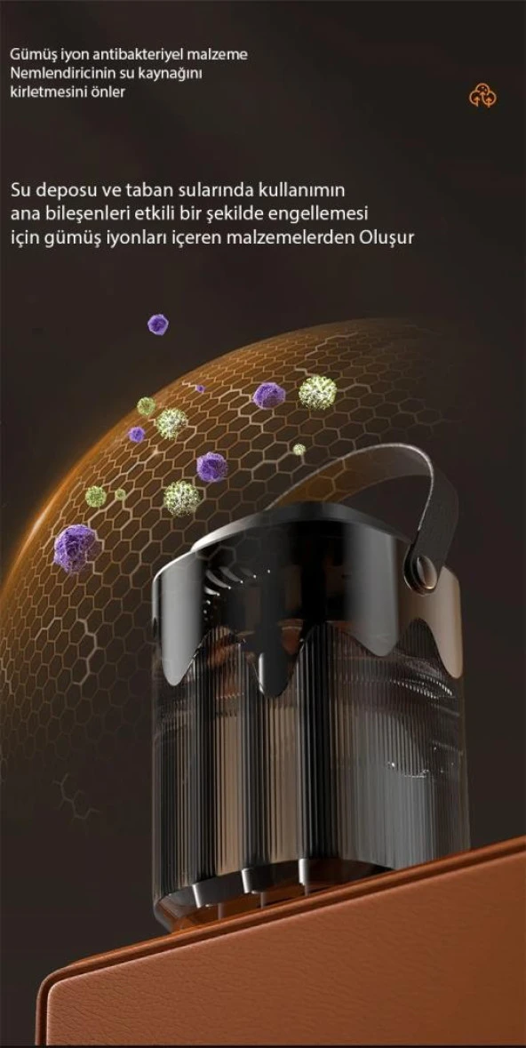 Polham 3Litre 3 Spreyli Esans Koku Eklenebilir Hava Nemlendirici Difüzör, Ofis, Ev Tipi Hızlı Nemlendirici - 2