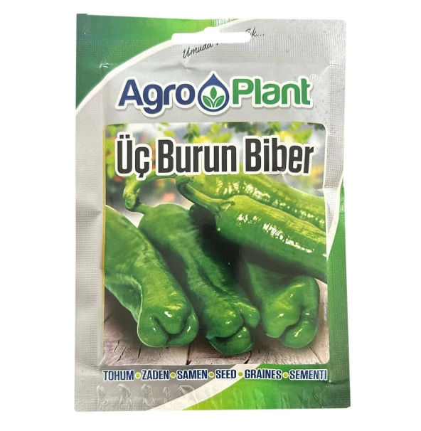 Agroplant Üç Burun Biber Tohumu 25gr Paket