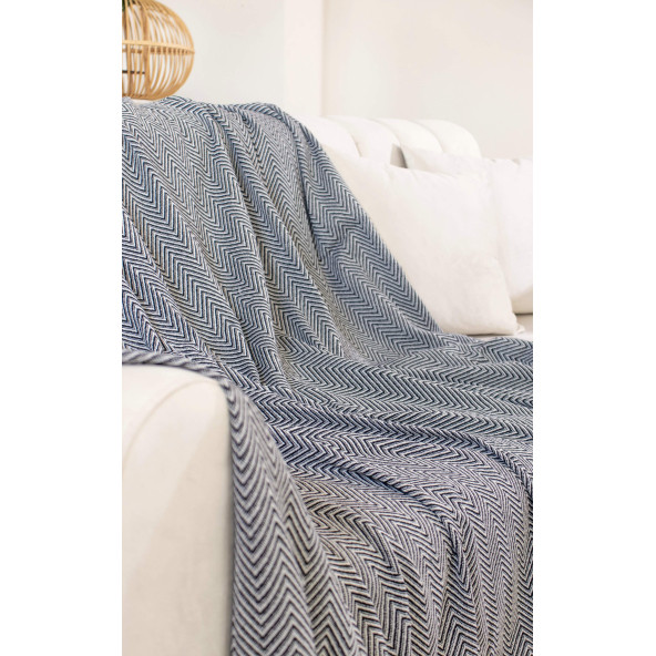 Tabu Home Dokuma Cozy Comfort Siyah Koltuk Örtüsü - 2