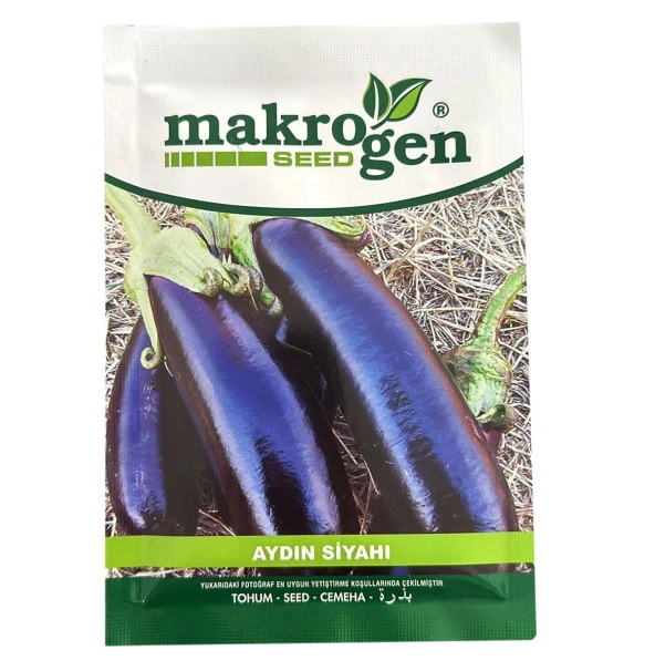Makrogen Aydın Siyahı Patlıcan Tohumu 25gr Paket