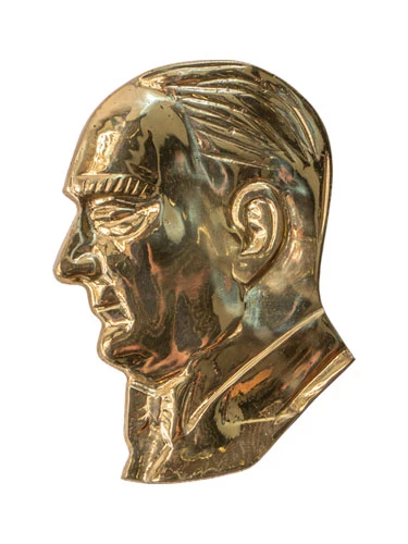 Atatürk Silueti  N2 Pirinç Döküm - 4