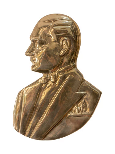 Atatürk Smokinli Silueti Pirinç Döküm - 3