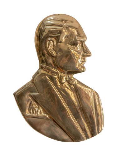 Atatürk Smokinli Silueti Pirinç Döküm - 4