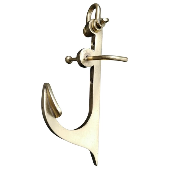 PiMarks Pirinç Döküm 160Mm Çıpa Objeli Çimolu Askılık - 2