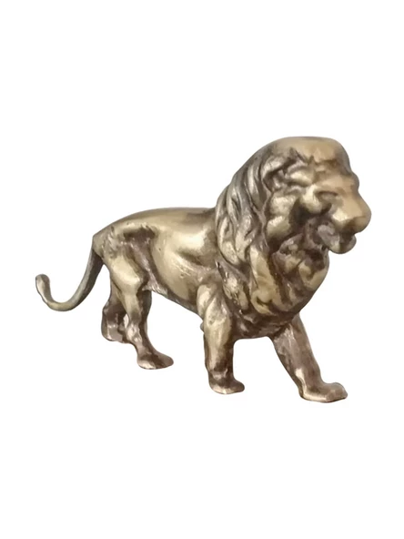 Masa Süsü Biblo Aslan Pirinç Döküm